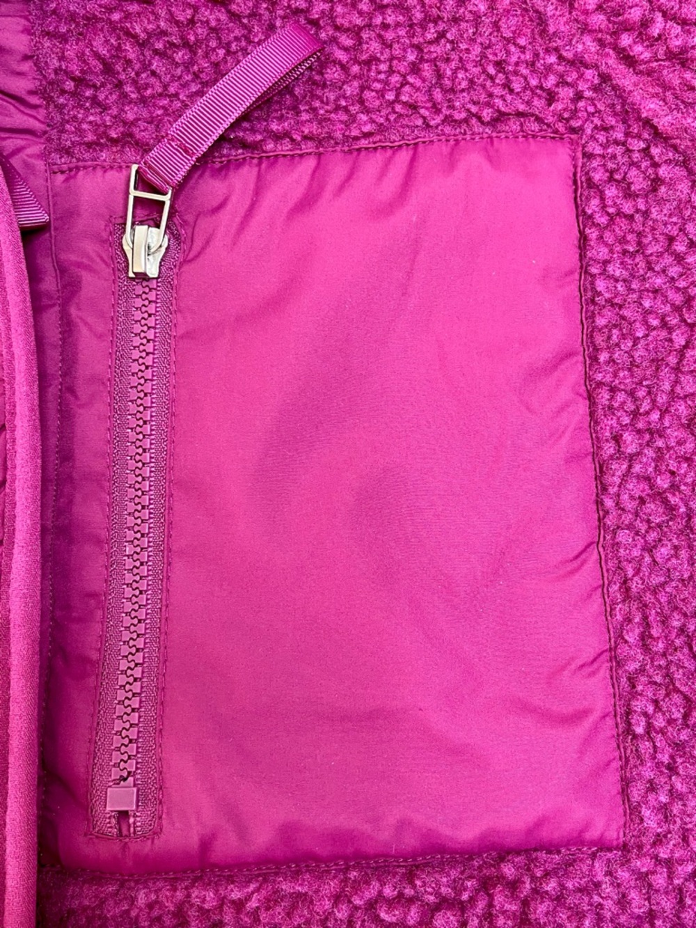 Andrew Marc Plush Sherpa Jacket in Vibrant Purple - Picture 9 of 12